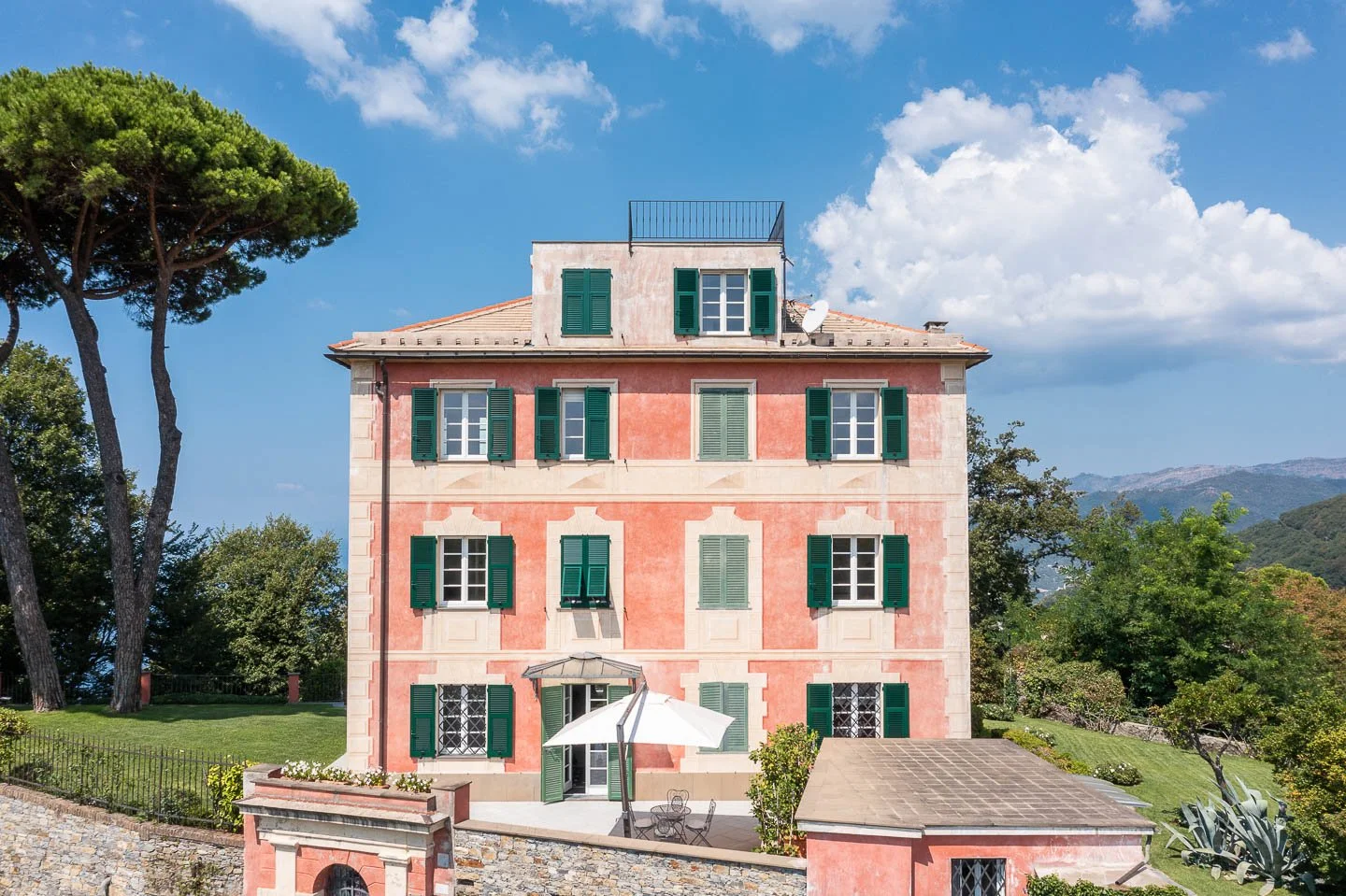 This Neoclassical Villa on the Italian Riviera is Set Within